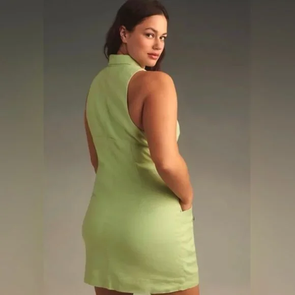 Anthropologie Maeve Button-Front Mini Dress - XL - Picture 3 of 4